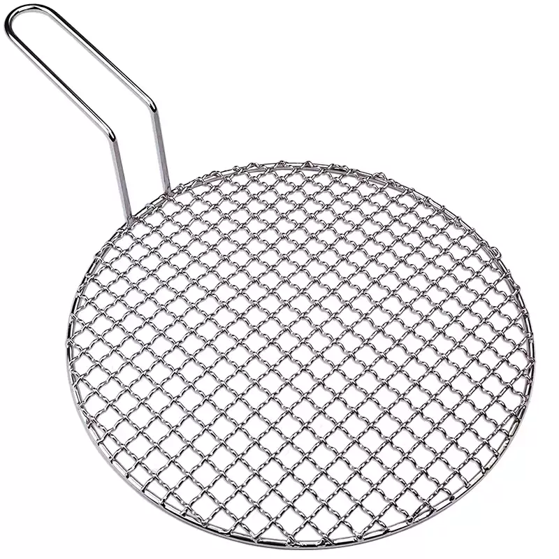 Korean Bbq Grill - Runder Edelstahl-Drahtgittergrill - Robuster Wabengrillrost für